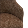 Safavieh Peitra Boucle Wood Accent Chair in Brown