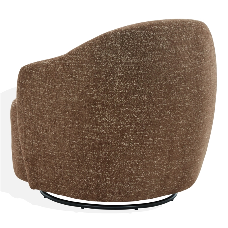 Safavieh Peitra Boucle Wood Accent Chair in Brown