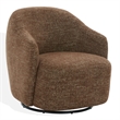 Safavieh Peitra Boucle Wood Accent Chair in Brown