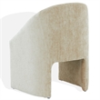 Safavieh Kagan Chenille and Wood Dining Chair in Taupe