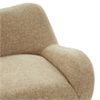 Safavieh Randal Chenille and Wood Accent Chair in Light Brown