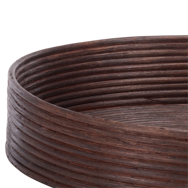 Safavieh Shayley Set Of 3 Rattan Tray Baskets  in Natural