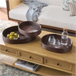 Safavieh Shayley Set Of 3 Rattan Tray Baskets  in Natural