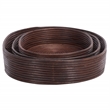 Safavieh Shayley Set Of 3 Rattan Tray Baskets  in Natural