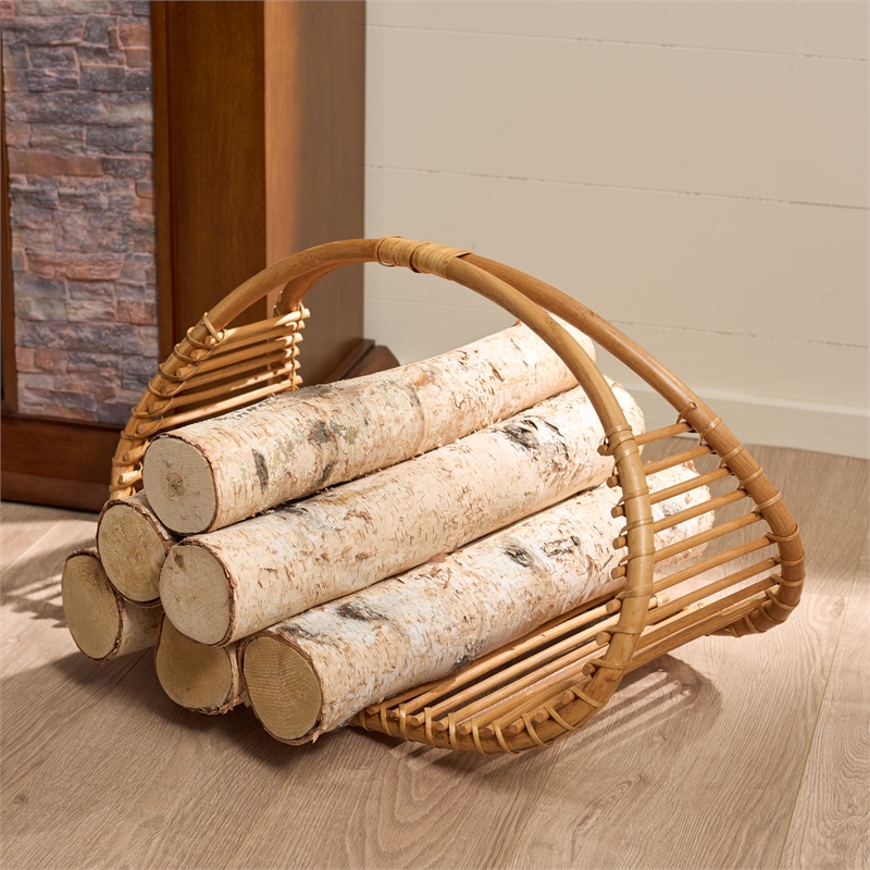 Safavieh Freyley Set Of 2 Rattan Baskets  in Natural