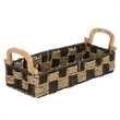 Safavieh Quinley Seagrass and Metal Basket in Natural / Brown