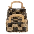 Safavieh Quinley Seagrass and Metal Basket in Natural / Brown
