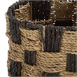Safavieh Reiser Seagrass and Metal Basket in Natural / Brown