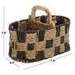 Safavieh Reiser Seagrass and Metal Basket in Natural / Brown
