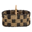 Safavieh Reiser Seagrass and Metal Basket in Natural / Brown