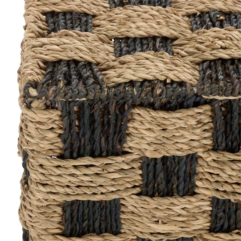 Safavieh Kirstel Seagrass and Metal Basket  in Natural / Brown