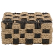 Safavieh Kirstel Seagrass and Metal Basket  in Natural / Brown