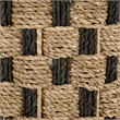 Safavieh Geanna Seagrass and Metal Basket in Natural / Brown