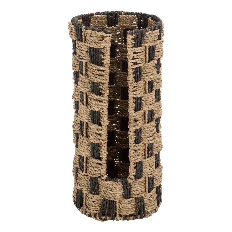 Safavieh Geanna Seagrass and Metal Basket in Natural / Brown