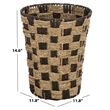 Safavieh Jarinda Seagrass and Metal Basket  in Natural / Brown