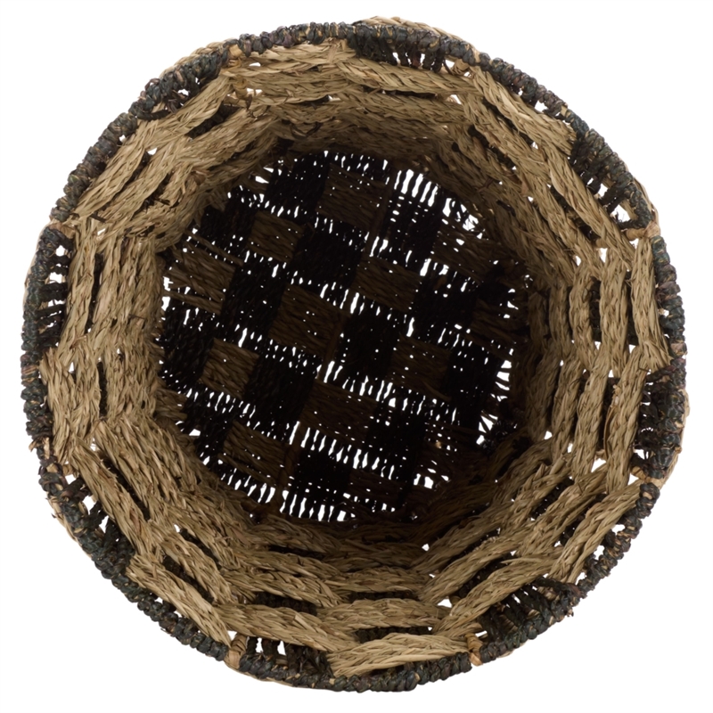 Safavieh Jarinda Seagrass and Metal Basket  in Natural / Brown