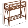 Safavieh Julep Small Wood Plant Stand Console  in Natural / Brown