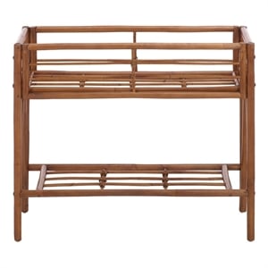 Safavieh Julep Small Wood Plant Stand Console  in Natural / Brown