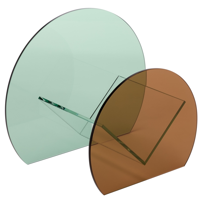 Safavieh Sera Tinted Glass Book Display  in Multi-Color