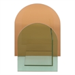 Safavieh Ares Tinted Glass Book Display  in Multi-Color