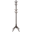 Safavieh Sergius Wood Coat Stand in Dark Walnut