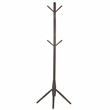 Safavieh Sergius Wood Coat Stand in Dark Walnut