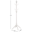 Safavieh Sergius Wood Coat Stand in White