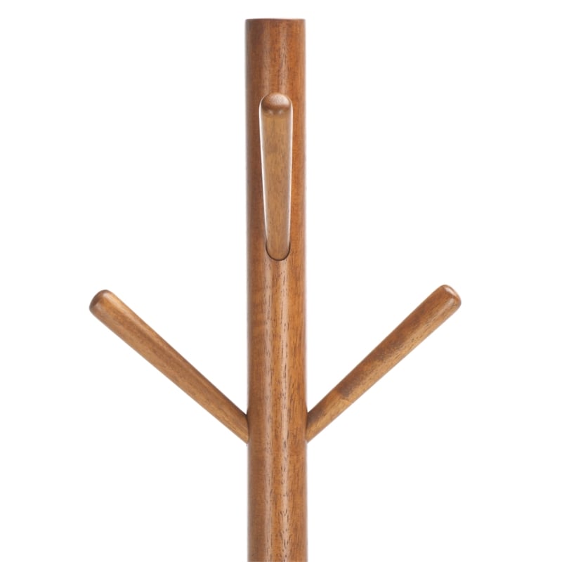 Safavieh Sergius Wood Coat Stand in Brown