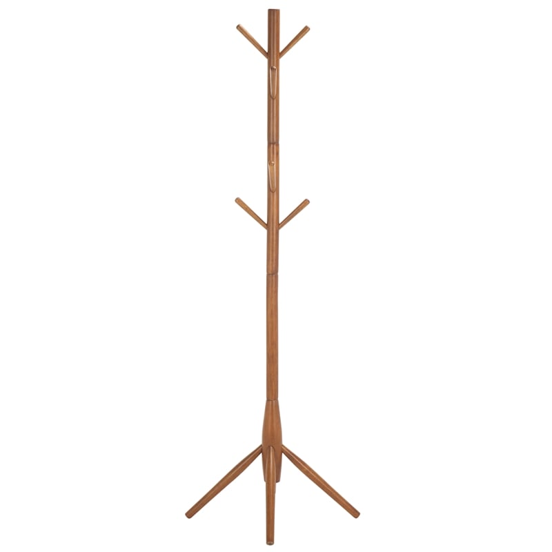 Safavieh Sergius Wood Coat Stand in Brown