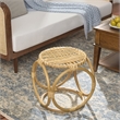 Safavieh Miroslava Rattan Accent Stool  in Natural