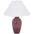 Safavieh Amann 20 Inch Glass and Fabric Table Lamp in Maroon