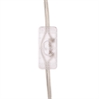 Safavieh Amann 20 Inch Glass and Fabric Table Lamp in Maroon