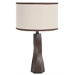 Safavieh Enza Resin and Fabric Table Lamp in Walnut