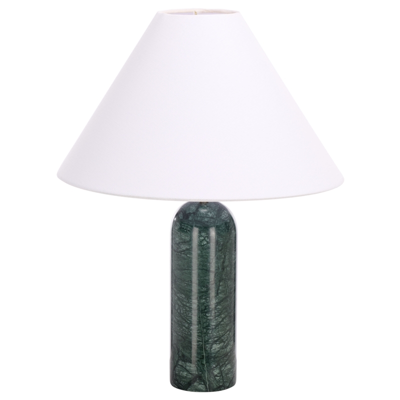 Safavieh Selah Marble and Fabric Table Lamp  in Green