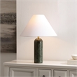 Safavieh Selah Marble and Fabric Table Lamp  in Green