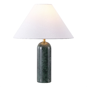 Safavieh Selah Marble and Fabric Table Lamp  in Green