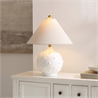 Safavieh Leanni Resin and Fabric Table Lamp in White