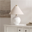 Safavieh Leanni Resin and Fabric Table Lamp in White