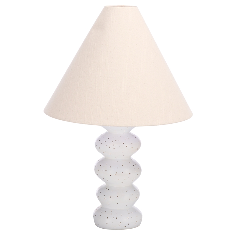 Safavieh Luana Resin and Fabric Table Lamp in White