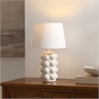 Safavieh Milou Ceramic and Fabric Table Lamp  in White