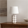 Safavieh Milou Ceramic and Fabric Table Lamp  in White