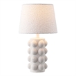 Safavieh Milou Ceramic and Fabric Table Lamp  in White