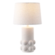 Safavieh Joss Ceramic and Fabric Table Lamp in White