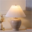 Safavieh Claude Resin and Fabric Table Lamp in Brown