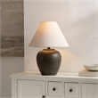 Safavieh Lucila Resin and Fabric Table Lamp  in Black