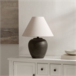 Safavieh Lucila Resin and Fabric Table Lamp  in Black