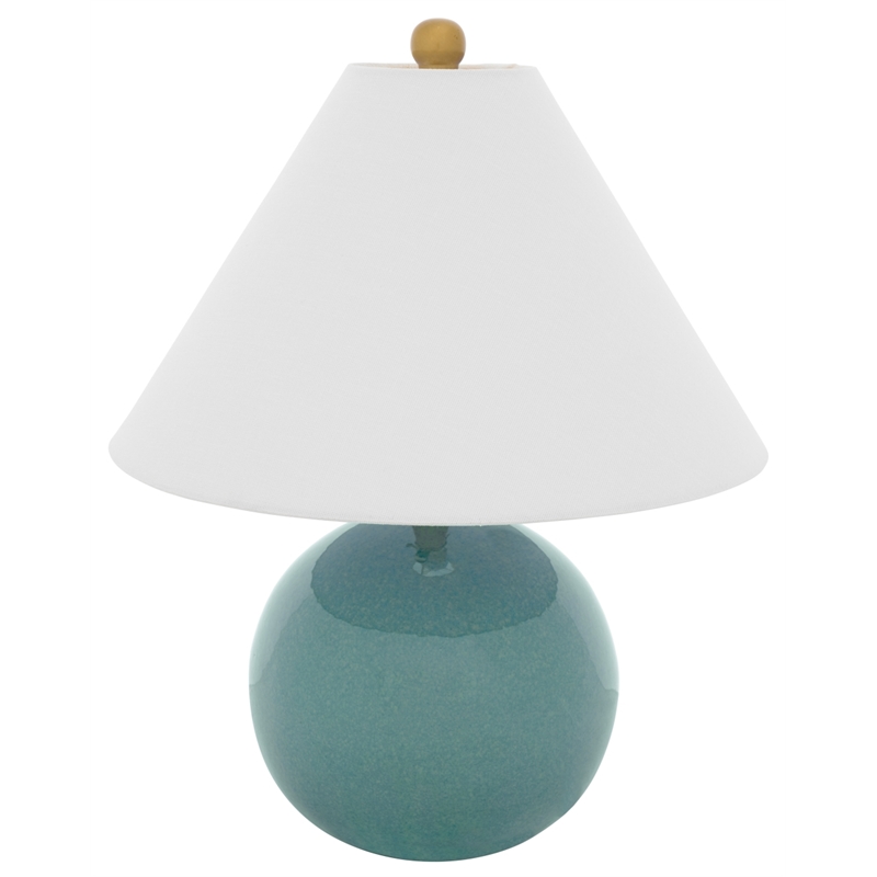 Safavieh Giana Ceramic and Fabric Table Lamp in Blue