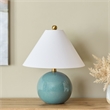 Safavieh Giana Ceramic and Fabric Table Lamp in Blue