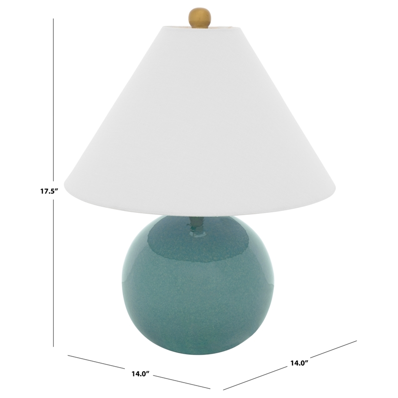 Safavieh Giana Ceramic and Fabric Table Lamp in Blue