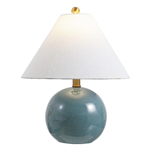 Safavieh Giana Ceramic and Fabric Table Lamp in Blue